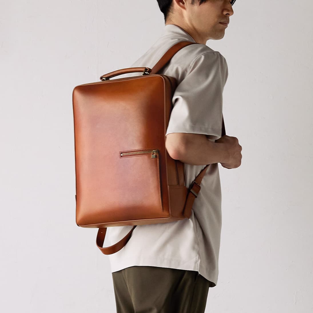 Antique Square Backpack Large