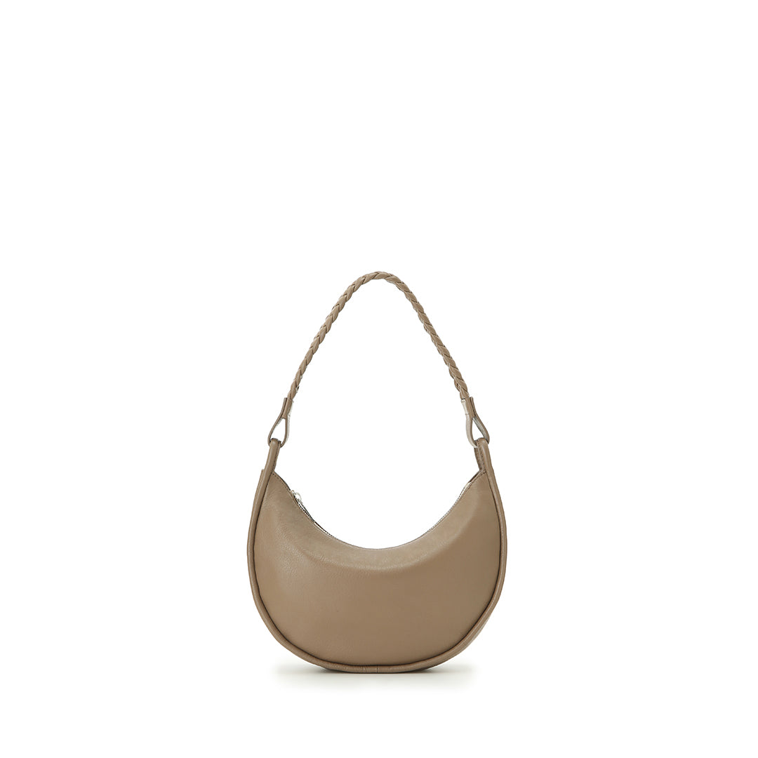 Round Moon 2 Way Leather Hand Bag | Elegant & Versatile