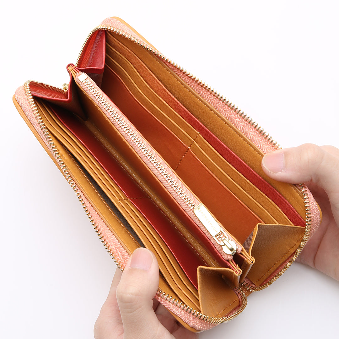 Irodori Mesh Round Long Wallet