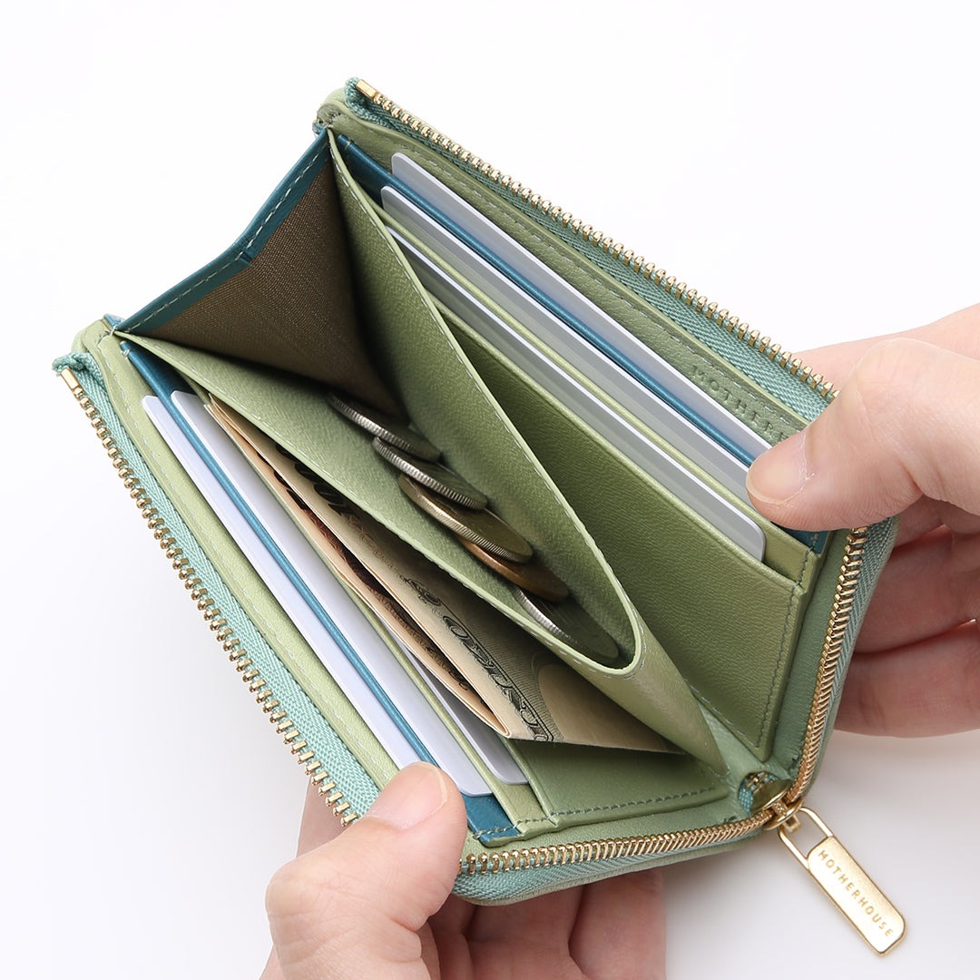 Irodori Mesh L Style Half Wallet