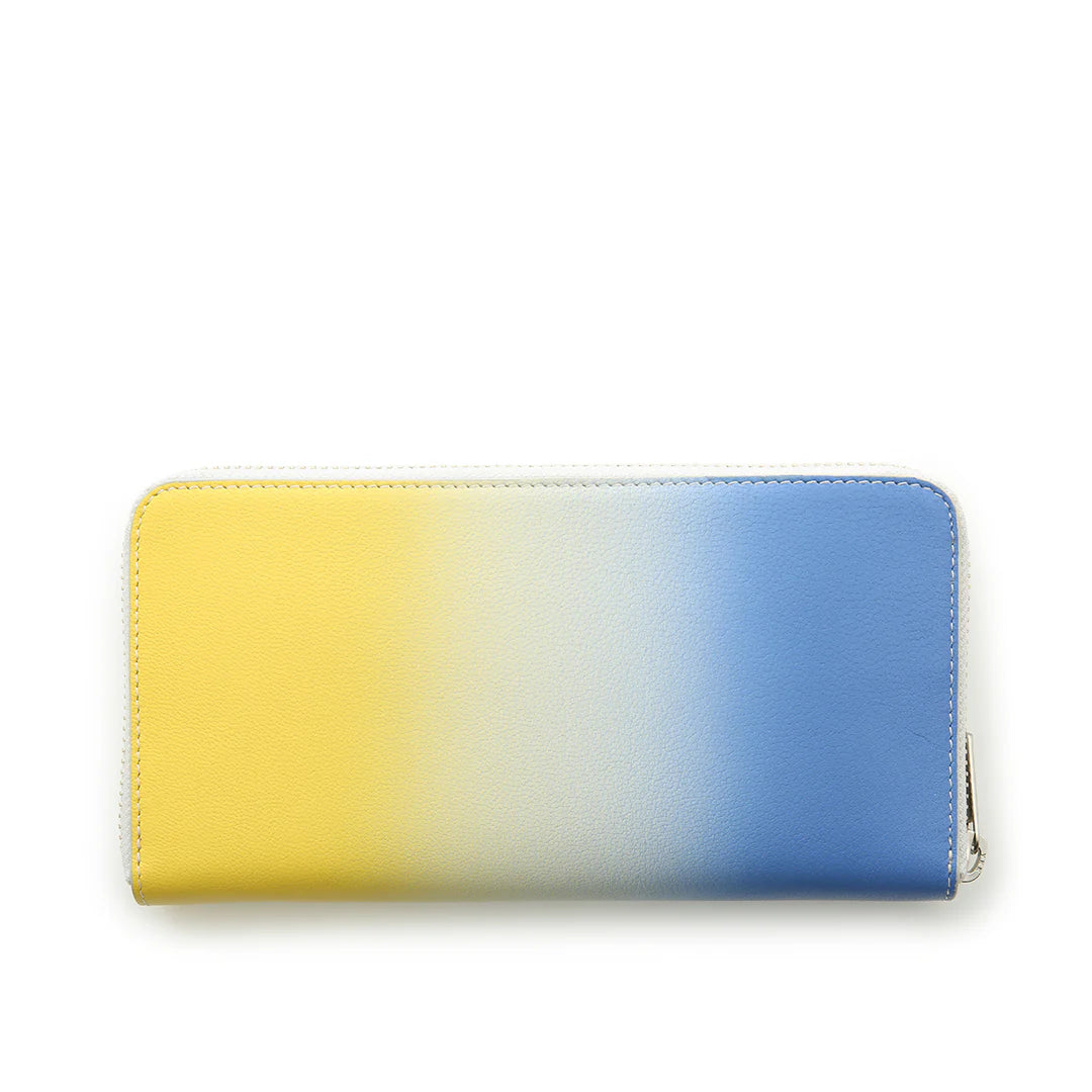 Irodori Tri-color Round Long Wallet