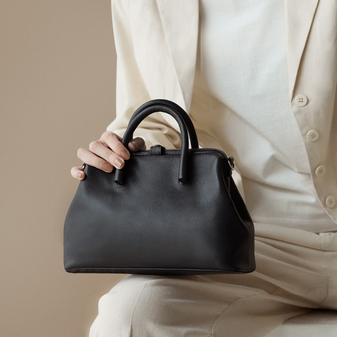 OHGA MINI BOSTON BAG ブラック 新品 OHGA ミニボストンバッグ MINI BOSTON BAG ブラック