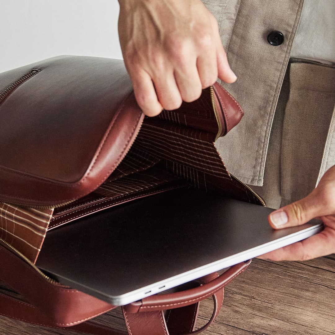 Antique Square Backpack Large