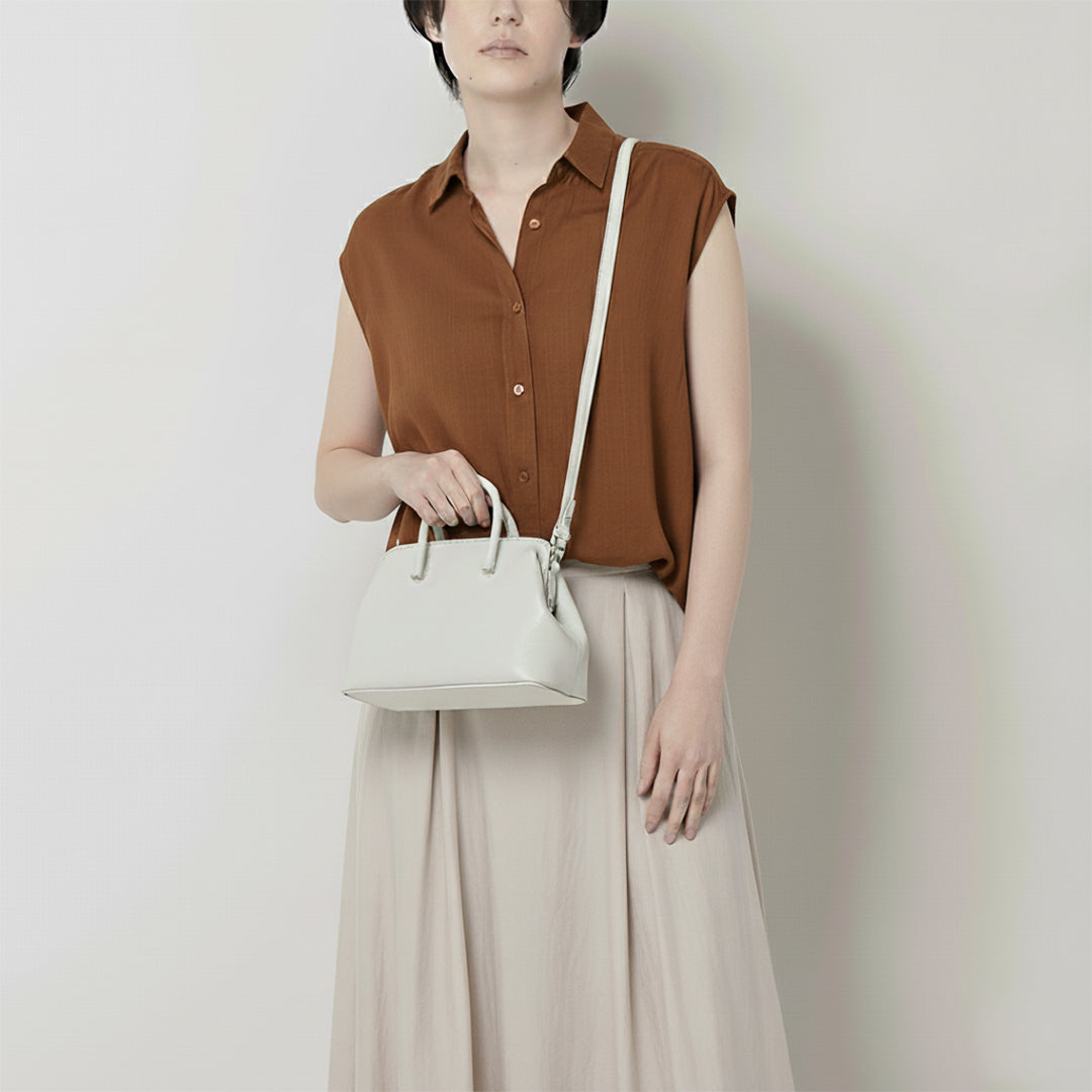 Full Open Mini Boston (RM) | Classic Leather Handbag