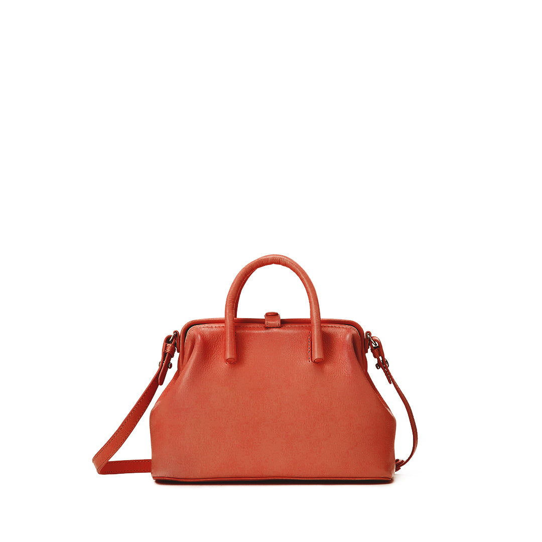 Full Open Mini Boston (RM) | Classic Leather Handbag