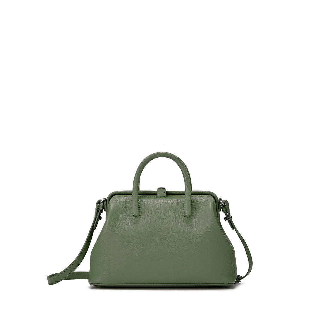 Full Open Mini Boston (RM) | Classic Leather Handbag