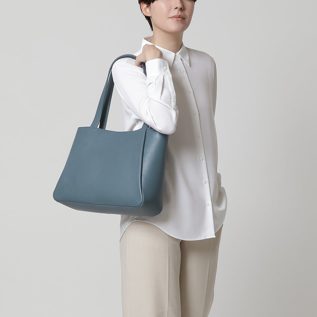 K Angle Tote | Soft Leather Laptop Tote Bag
