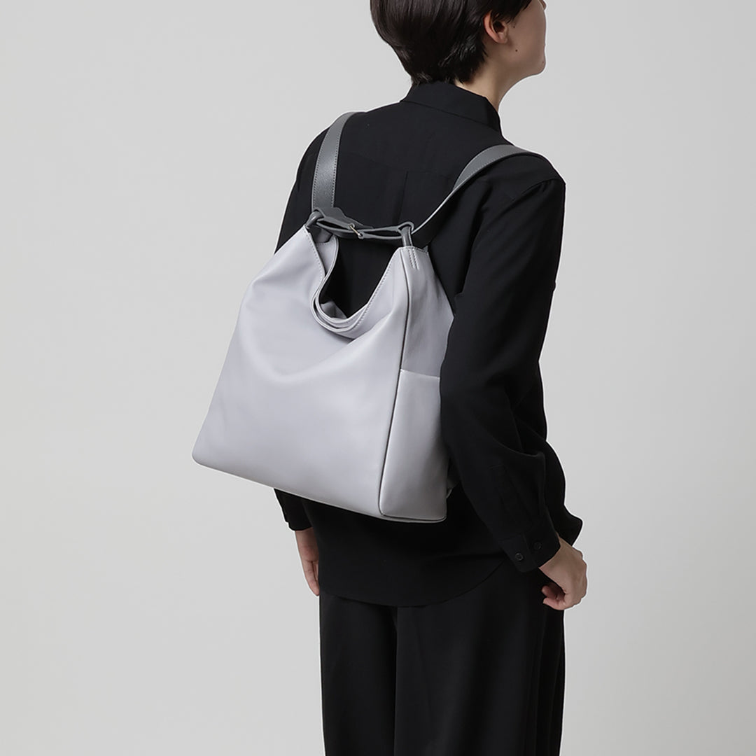 【BIG size】3way bag／black leather Yozora 3-Way Bag L | 13” Laptop Leather Bag