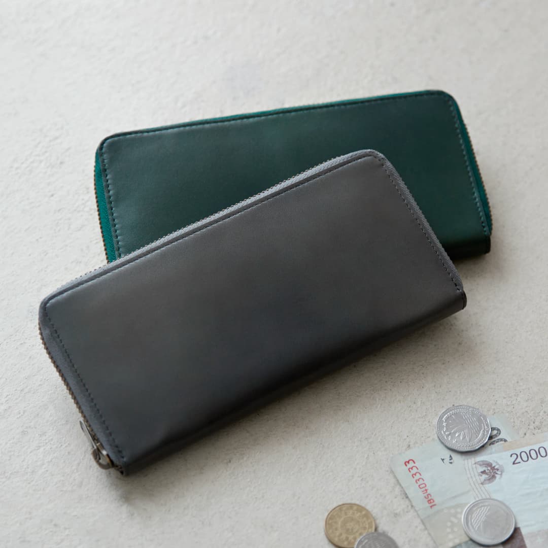 Antique Round Long Wallet