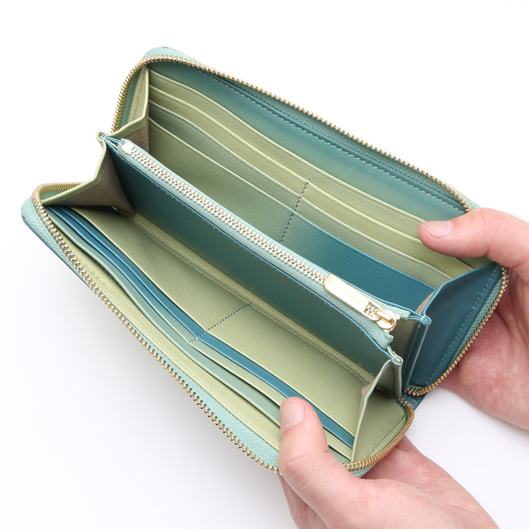 Irodori Round Long Wallet