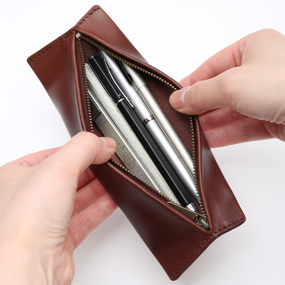 Antique Flat Pen Case