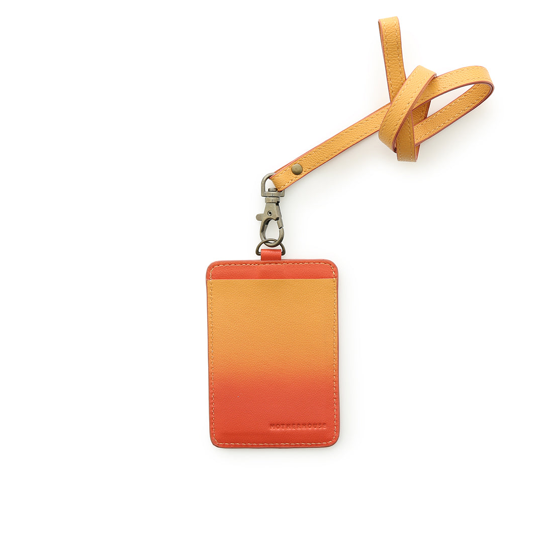 新品未使用 POCKET SHADE M ND ver RETRO STRIPE Irodori Vertical ID Holder | Gradient Leather ID Holder