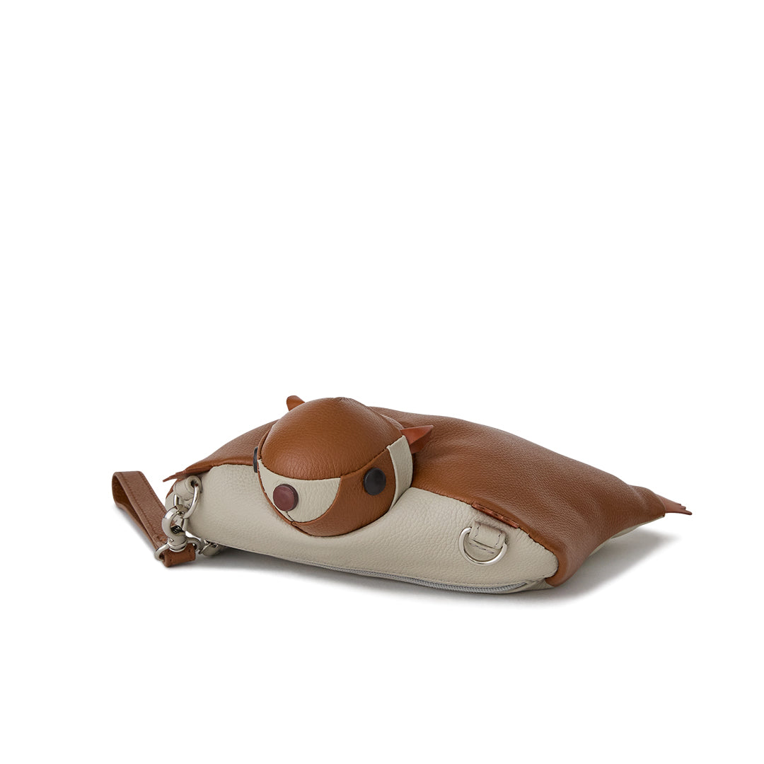Momonga (Flying Squirrel) Leather Shoulder Pouch