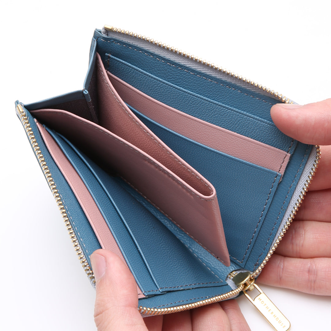Irodori L Style Half Wallet | Gradient Leather