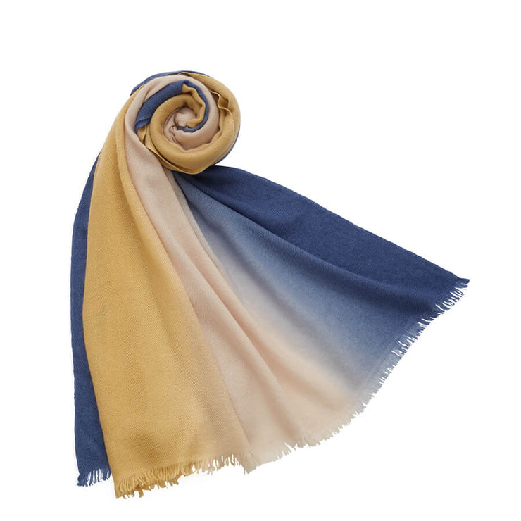 Tricolor Cashmere Stole