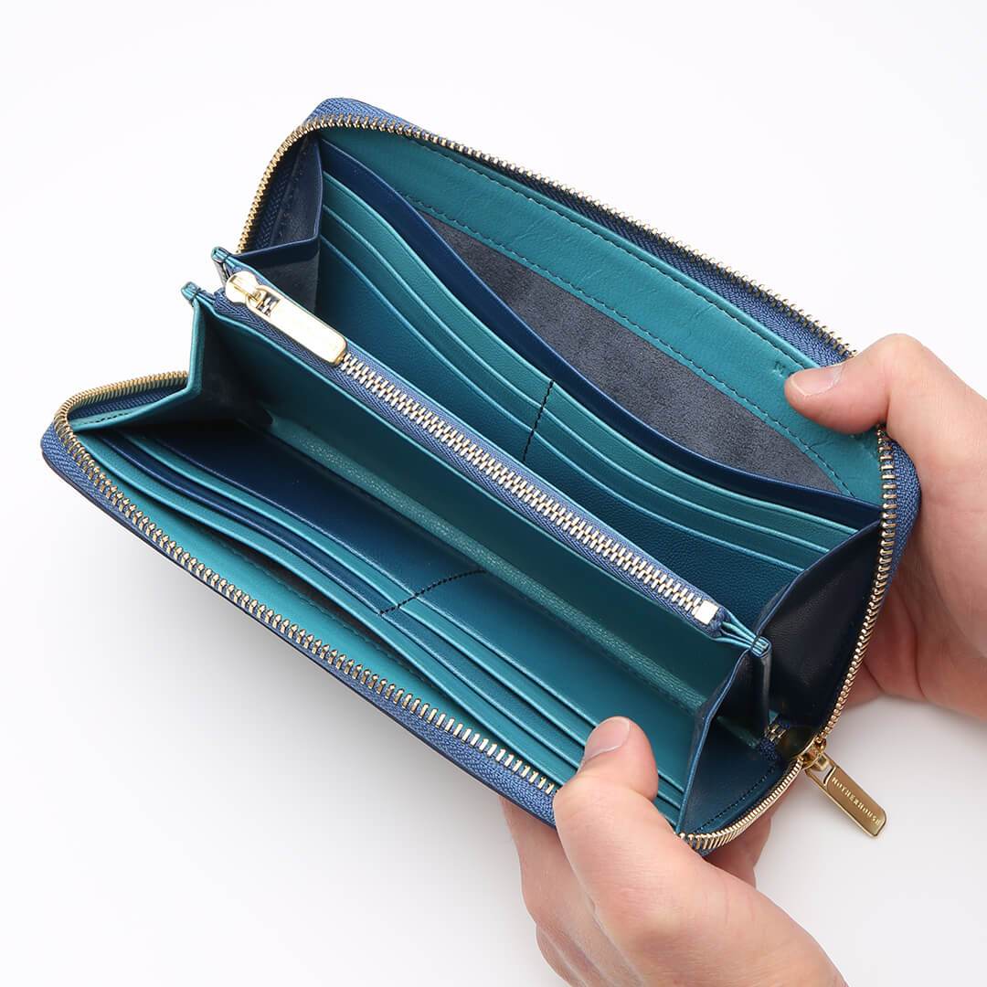 Irodori Round Long Wallet