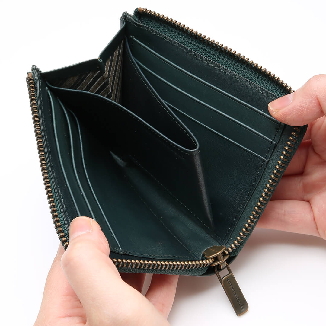 Antique L Style Half Wallet | Japanese Leather Wallet