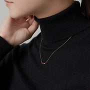 Naked Ruby(triple) Necklace