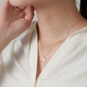 With heart(bird) Necklace