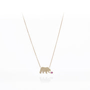 With heart(bear) Necklace