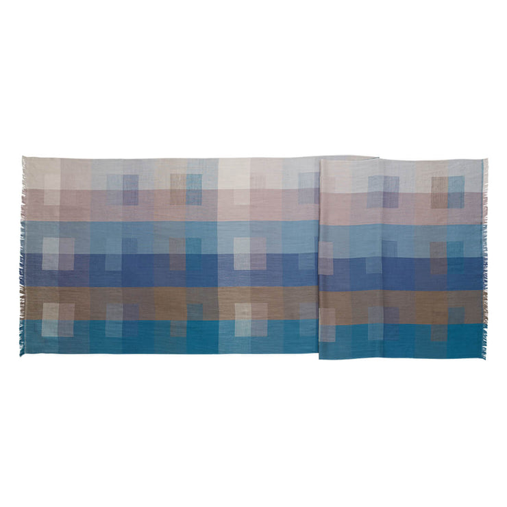 Block Check Silk Stole