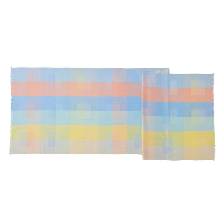 Block Check Silk Stole