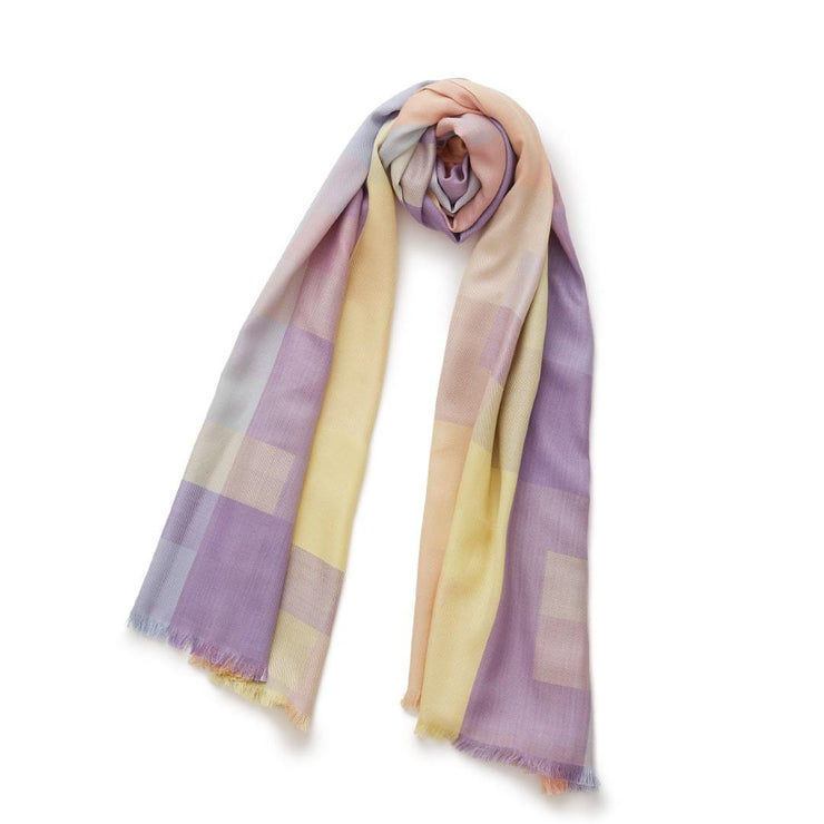 Block Check Silk Stole
