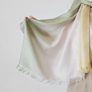 Tricolor Fine Silk Stole