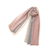 Tricolor Fine Silk Stole