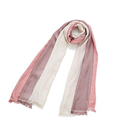 Tricolor Fine Silk Stole